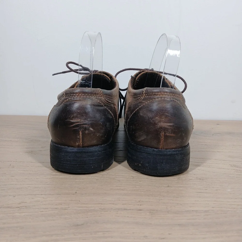 Bed Stu Oxford Shoes Mens 11 Brown Leather Lace Up Distressed Rustic Heritage